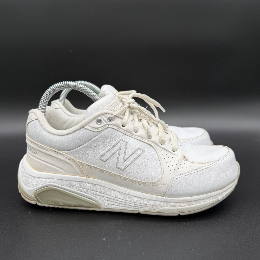 New Balance 928 Women's Size 8 2A White Leather Rollbar Walking Shoes WW928WT